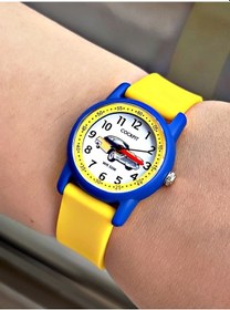 Resim Cockpit Sarı Renk Araba Desenli Su Geçirmez Çocuk Kol Saati 