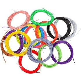 Resim 10 Farklı Karışık Renk Pla Filament - 3m 