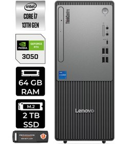 Resim LENOVO ThinkCentre Neo 50T G5 i7 13700 64GB 2TB SSD RTX3050/6GB W11H Masaüstü Bilgisayar &PER4 USB 