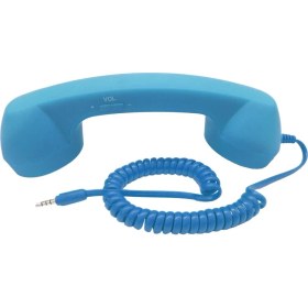 Resim Fayshow 3.5mm Cep Telefonuna Uyumlu Retro Telefon Ahizesi - Mavi (Yurt Dışından) 