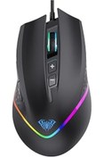 Resim Hepta Collection Aula F805 6400dpi Rgb 7 Tuşlu Makro Optik Oyuncu Mouse, Siyah 