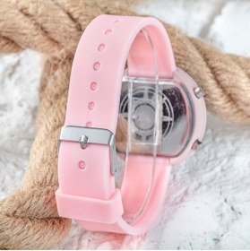 Resim Spectrum Led Watch Toz Pembe Renk Dijital Yetişkin Kız Çocuk Kol Silikon Saati ST-303 