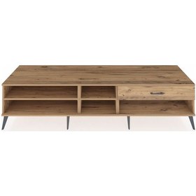 Resim Kronos Tv Ünitesi 2 Raflı Tek Çekmeceli 220x59x51 Çam-çam Atlas Çam/atlas Çam - Atlas Çam 