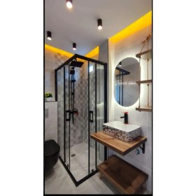 Resim Toprak Dekor 90*50 Iki Taraf Oval Banyo Aynası Ledli Ayna Boy Aynası Makyaj Aynası Kuaför Aynası Işıklı Ayna 