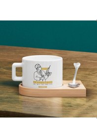 Resim Bk Gift Kişiye Özel İsimli Diş Hekimi Tasarımlı-3, Ahşap Altlıklı Seramik Fincan, Meslek Hediyesi, Yeni İş Hediyesi Kobitmeyen137926 Bk Gift 