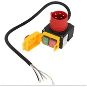 Resim Koa7 Cihaz Anahtarlama Makinesi - 3 Faz 380/400v Kablo, Faz İnvertörü Ve Acil Durdurma Kapağı Siyah Kırmızı 