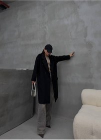 Resim Rabona Fashion Kaşe Oversize Kaban 