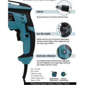 Resim Assur Pro 710W 90N.m Alçıpan Vida Tabancası 