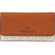 Resim Michael Kors Jet Set Charm Lg Trifold Wallet 32F1GT9E3B-VAN Kadın Cüzdan Beyaz 