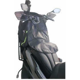 Resim Motoanl Motosiklet Pcx Diz Örtüsü Impertex Rüzgarlık Bacak Diz Koruma Siyah 