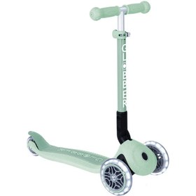 Resim Globber Junior Ecologic Katlanabilir Işıklı Scooter - Pistachio 
