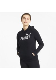 Resim Puma Ess Logo Hoodie Tr Kadın Siyah Sweatshirt - 58679101 Siyah 