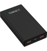 Resim Enerx ENR-P20C 20.000 mAh Hızlı Powerbank (2,1 A) – Çift Çıkış, Siyah 