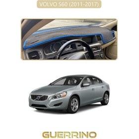 Resim Volvo S60 2011-2017 Torpido Koruma Halısı Bej Kenar 