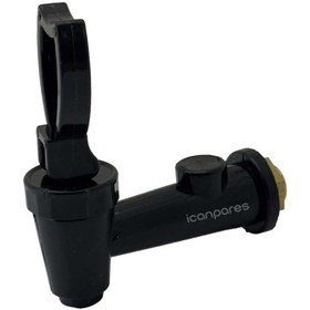 Resim Parmis Semaver Musluk Göstergesiz, Dıştan Dişli, Contalı, Somunlu, Sarı Nipelli 9cm 