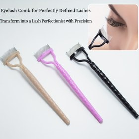 Resim Dikişli Çivi ile Tek Kirpik Taraması, Paslanmaz Çelik Dişler, Yarı Daireli Çelik İğne Fırçası, Taşınabilir Kirpik ve Kaş Taraması, Mükemmel Belirli Kirpikler için Makyaj Aracı 