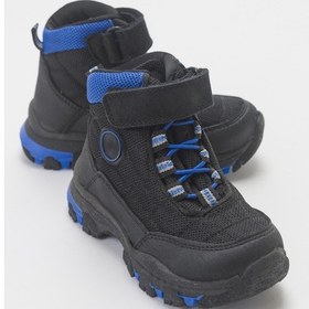 Resim Mnpc Erkek Çocuk Siyah-mavi Suya Dayanıklı Microfiber Trekking Bot 25k3b11006273 Siyah-mavi 