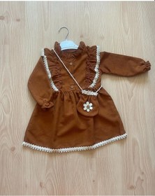 Resim Kız Bebek Çantalı Elbise 