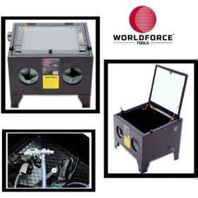 Resim Genel Markalar Worldforce Mini Kumlama Makinesi 90 Litre Ful Set Kabin Ölçüsü-590x490x350mm 