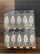 Resim Cata 4w Flamanlı Şeffaf Led Buji Ampul Ct-4066 - Günışığı 10 Lu Paket 