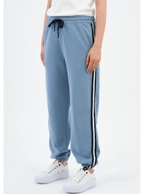 Resim Alexandergardı Yanları Şeritli Paçası Lastikli Eşofman Altı B24-00260 İndigo 