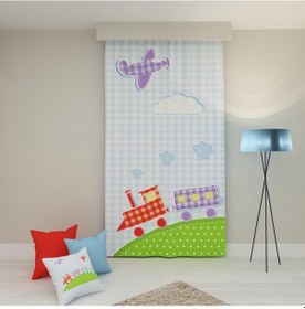 Resim PAREDORA Tren Ve Uçak Tek Kanat Fon Perde 