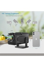 Resim TEKNOMATİK Cns Tech Hy320 Mini Projektör Android Destekli Projeksiyon Cihazı 150inç Wifi Bluetooth Cns Tech 