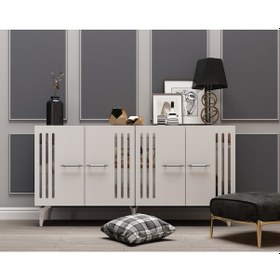 Resim Junes Konsol Beyaz-gümüş 