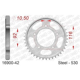 Resim Afam Kawasakı Zzr-1400 Çelik Arka Dişli 530 