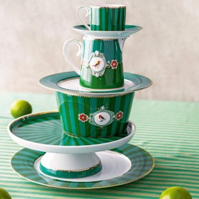 Resim Yeşil Porselen Kahve Fincanı 125 Ml Love Birds Collection by Pip Studio - Yeşil 