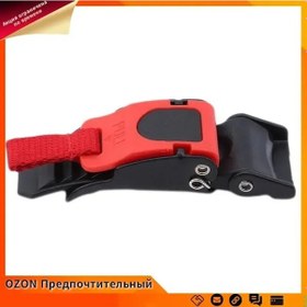 Resim Ximistore9 "motorsiklet Kaskı Hızlı Açma Kilitli Toka - Evrensel Siyah Kırmızı Abs Plastik" 