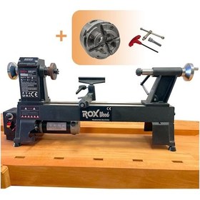 Resim Row Wood 0179 750 W Devir Ayarlı Ahşap Torna Makinesi 