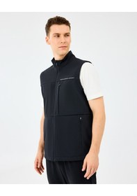 Resim Skechers M Fitted Turtle Neck Softshell Vest Erkek Siyah Yelek S2520220-3817 