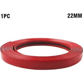 Resim 3m/5m Araba Tampon Kırmızı Dekorasyon Şerit Araba Kapı Ve Pencere Koruma Şerit Araba Red22mm 5m 1 Piece Set 