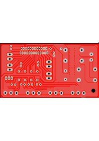 Resim 4X40 Watt 4 Kanal Amfi Ses Devre Kartı Yeşil 