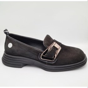 Resim Mammamia D25ka-755 Siyah Nubuk Hakiki Deri Kadın Günlük Casual Ayakkabı Siyah 