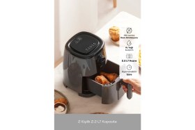 Resim Zaman Ayarlı Kompakt Hava Fritöz, 2 Kişilik, Space Grey 