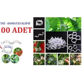 Resim 100 Adet - Bitki Klipsi - Domates Klipsi - Gövde Klipsi 