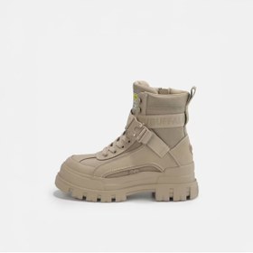Resim Buffalo Kadın / Kız Oxford ( Klasik) 1622065 ASPHA COM1 - VEGAN NUBUCK/NYLON - Beige 