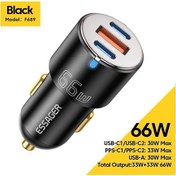 Resim Essageressager 66w Araç Şarj Cihazı Qc Pd 3.0 Hızlı Şarj İphone Uyumlu 14 Huawei Samsung Uyumlu Tip C Usb Chdistribütör Garantili 