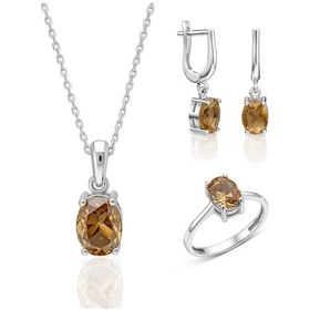 Resim Servi 925 Ayar Gümüş Clara Set-239 