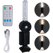 Resim Ledx YD-24060 Mıktanıslı Rgb Renkli USB Şarjlı 800 Mah 3 Kademeli Işıklı Sensörlü Duvar Aplik 