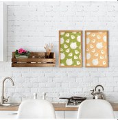 Resim Bk Home Dekoratif Doğal Ahşap Raf Ve 2’Li Mutfak Konseptli Ahşap (551038296) Bk
