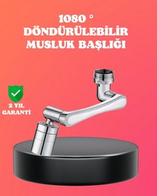 Resim Drnds 1080 Dönebilen Püskürtme Filtreli Musluk Başlığı Su Tasarruflu 