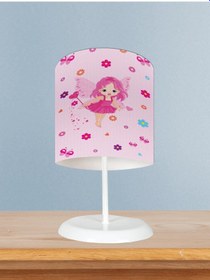 Resim Mekta Home Bebek Ve Çocuk Odası Peri Kız Desenli Abajur 