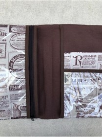 Resim OBİDEV VİNTAGE GAZETE DESEN ORGANİZER ÇANTA 