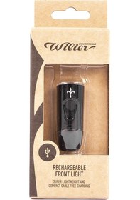 Resim Wilier Triestina USB Şarjlı Bisiklet Ön Işık Far Aydınlatma Siyah 