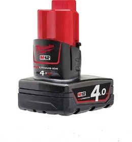 Resim Milwaukee M12b4 Redlithium-ıon 12v. 4,0ah Akü 