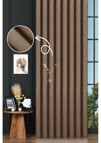 Resim Petek Fon Perde V-1011 Mocha Mocha 