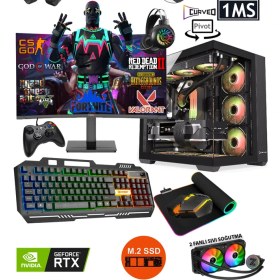 Resim Zeiron Mirage X64 Ryzen 7 5700X 32GB Ram 1tb M.2 Nvme SSD 8gb RTX4060 Sıvı Soğutmalı 27" 280Hz Premium Masaüstü Oyuncu Bilgisayarı 